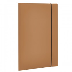Cartella 3 lembi con elastico HOLOS - A4 - PP - marrone - Fellowes