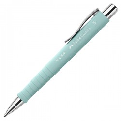 Penna a sfera a scatto Poly Ball Urban - punta 0,7 mm - fusto caribic blue - Faber-Castell