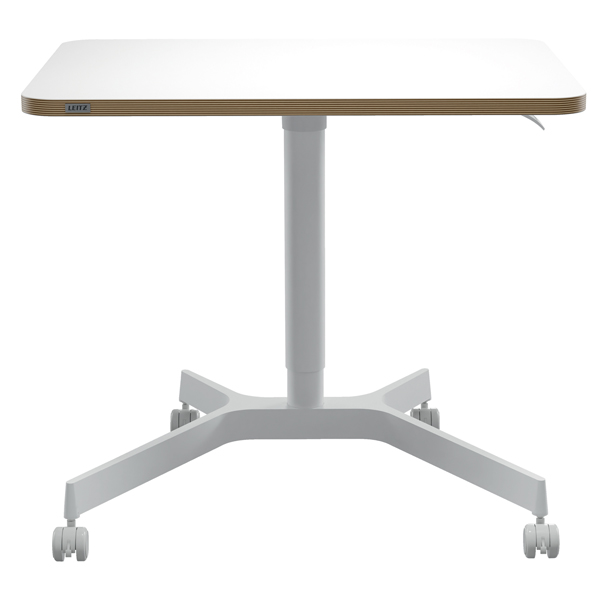 Scrivania Compatta pneumatica Sit-Stand - mobile - 80 x 60 x 75-114 cm - bianco - Leitz Scrivania Compatta pneumatica Sit-Stand - mobile - 80 x 60 x 75-114 cm - bianco - Leitz