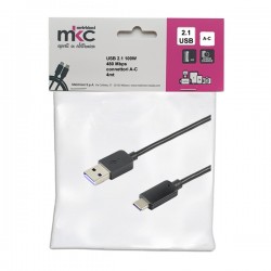 Cavo USB - 2.0 A/C - 100W - 480Mbps - 4 mt - MKC Melchioni