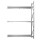 Kit scaffale - modulo estensione - per pneumatici - 3 ripiani - 150 x 50 x 200 cm - acciaio - Tecnotelai