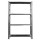 Kit scaffale industriale - 4 ripiani - 120 x 50 x 200 cm - acciaio - Tecnotelai
