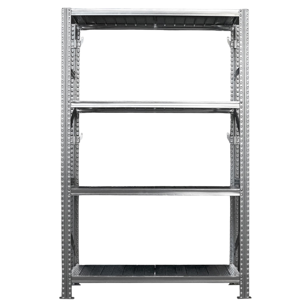 Kit scaffale industriale - 4 ripiani - 120 x 50 x 200 cm - acciaio - Tecnotelai Kit scaffale industriale - 4 ripiani - 120 x 50 x 200 cm - acciaio - Tecnotelai
