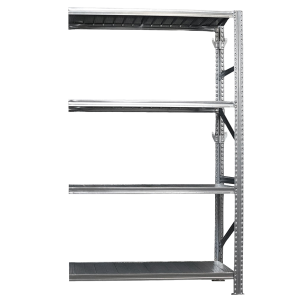 Kit scaffale industriale - modulo estensione - 4 ripiani - 120 x 50 x 200 cm - acciaio - Tecnotelai Kit scaffale industriale - modulo estensione - 4 ripiani - 120 x 50 x 200 cm - acciaio - Tecnotelai