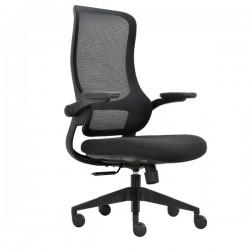Seduta operativa ergonomica Aurora CHLN18 - braccioli regolabili - nero - Unisit