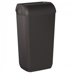 Cestino gettacarte EColored - con coperchio - 33,5 x 22,5 x 54,5 cm - vesuvian black - Mar Plast