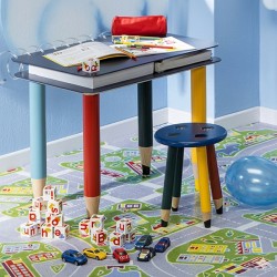 Tappeto - vinile - in rotolo - 2 x 2 m - percorso cittadino - CWR