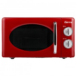 Forno a microonde vintage - con cottura combinata - 20 L - rosso - Girmi