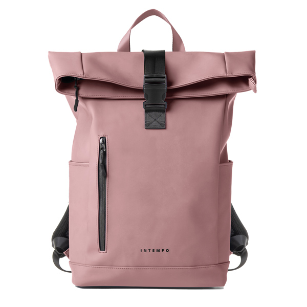 Zaino Roll-top Drop2Go - 30 x 42 x 14 cm - gomma - cipria - In Tempo Zaino Roll-top Drop2Go - 30 x 42 x 14 cm - gomma - cipria - In Tempo