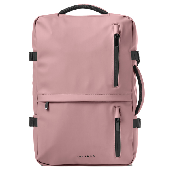 Zaino Travel Backpack Drop2Go - 30 x 15 x 45 cm - gomma - cipria - In Tempo Zaino Travel Backpack Drop2Go - 30 x 15 x 45 cm - gomma - cipria - In Tempo