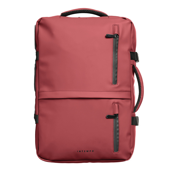Zaino Travel Backpack Drop2Go - 30 x 15 x 45 cm - gomma - bordeaux - In Tempo Zaino Travel Backpack Drop2Go - 30 x 15 x 45 cm - gomma - bordeaux - In Tempo