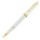 Penna roller Bailey Light - punta F - fusto bianco/oro - Cross