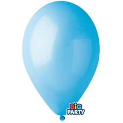 Palloncino - diametro 30 cm - lattice - celeste - conf. 10 pezzi
