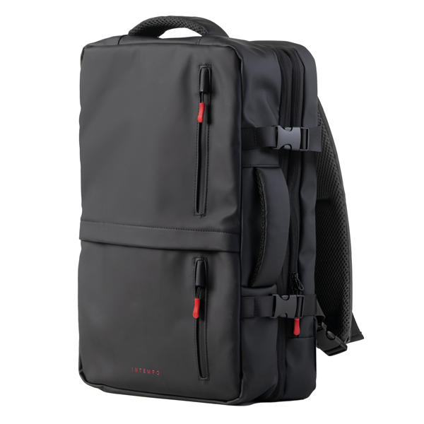 Zaino Travel Backpack Drop2Go - 30 x 15 x 45 cm - gomma - nero - In Tempo Zaino Travel Backpack Drop2Go - 30 x 15 x 45 cm - gomma - nero - In Tempo
