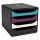 Cassettiera Big Box 4 -linea Titane - 34,7 x27,8 x 26,7 cm - 4 cassetti - colori assortiti - Exacompta