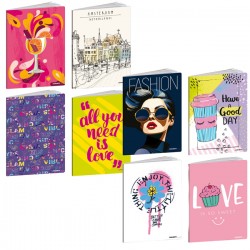 Maxiquaderno Teen Girl - A4 - 1 rigo c/margine - 20+1 fogli - 80 gr - Blasetti