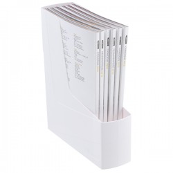 Portariviste Green2desk - in PS riciclato - 30 x 25,8 cm - dorso 9 cm - bianco - Fellowes