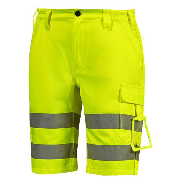 Bermuda alta visibilità Altair - taglia XXL - giallo fluo - U-Power
