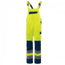 Salopette alta visibilità M1SA2HV - taglia XL - giallo fluo - Deltaplus