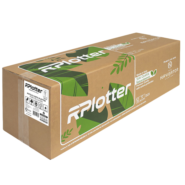 Carta plotter - 610mm x 50mt - 80 gr - inkjet/laser - bianco - Navigator