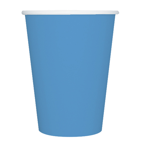 Bicchieri biodegradabili Ecocolor - 250cc - turchese - Big Party - conf. 25 pezzi