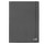Cartella 3 lembi con elastico - A4 - dorso 1 cm - grigio scuro - BM