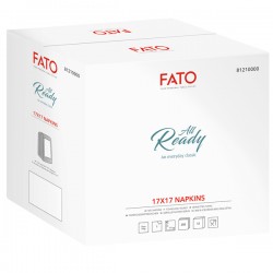 Tovagliolino bar - 17 x 17 cm - carta - bianco - Fato - conf. 250 pezzi