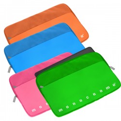Porta laptop in tessuto Monocromo - 36 x 25 x 1 cm - colori assortiti - Pigna