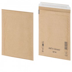Busta imbottita AirPro Green - 20 x 26,5 cm - carta - avana - Bong Packaging - conf. 100 pezzi