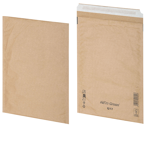 Busta imbottita AirPro Green - 25 x 34 cm - carta - avana - Bong Packaging - conf. 100 pezzi Busta imbottita AirPro Green - 25 x 34 cm - carta - avana - Bong Packaging - conf. 100 pezzi