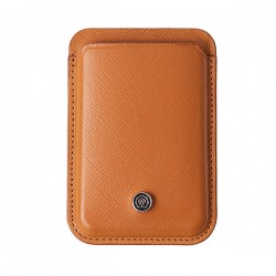 Portacarte magnetico - pelle Saffiano - marrone - Cross