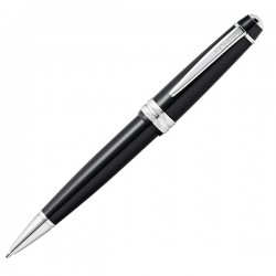 Penna sfera Bailey Light - punta F - fusto nero/cromo - Cross