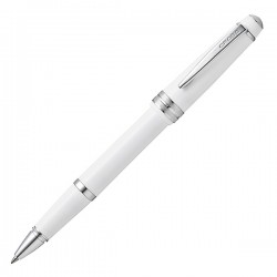 Penna roller Bailey Light - punta F - fusto bianco/cromo - Cross