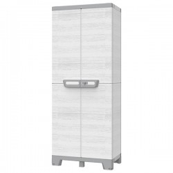 Armadio CAB2680 sequoia - 2 ante - 68 x 39 x 172 cm - plastica - grigio - Terry