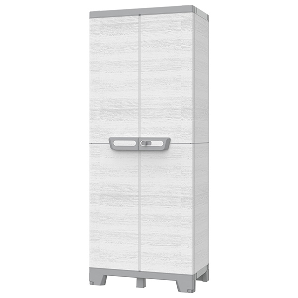 Armadio CAB2680 sequoia - 2 ante - 68 x 39 x 172 cm - plastica - grigio - Terry Armadio CAB2680 sequoia - 2 ante - 68 x 39 x 172 cm - plastica - grigio - Terry
