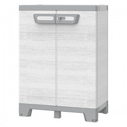 Armadio CAB680 sequoia - 2 ante - 68 x 39 x 93,5 cm - plastica - grigio - Terry