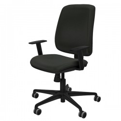 Sedia ergonomica Alares - con braccioli regolabili - nero - Piqueras y Crespo