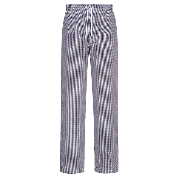 Pantaloni cuoco Bromley - taglia L - quadretti neri - Portwest