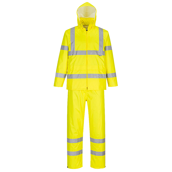 Completo antipioggia HiVi - ripiegabile - impermeabile - L - giallo fluo - Portwest Completo antipioggia HiVi - ripiegabile - impermeabile - L - giallo fluo - Portwest