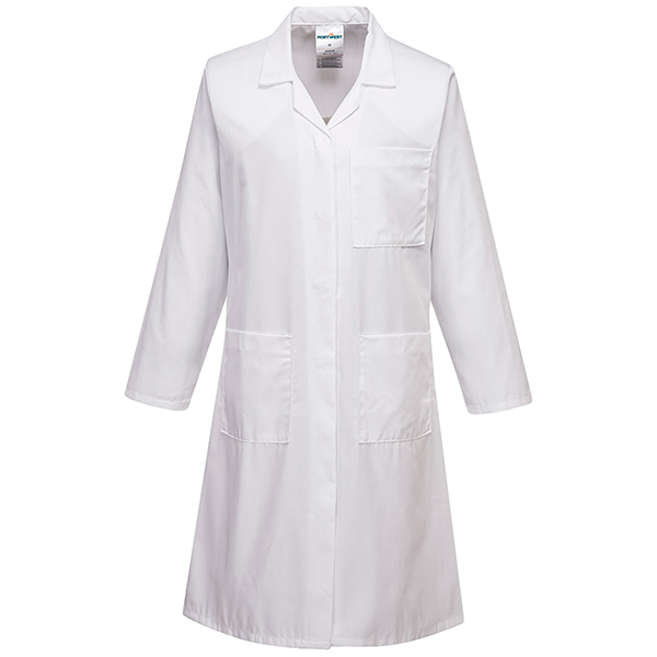 Camice da laboratorio da donna - maniche lunghe - taglia M - bianco - Portwest Camice da laboratorio da donna - maniche lunghe - taglia M - bianco - Portwest