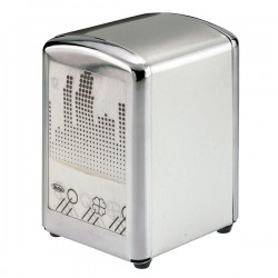 Dispenser tovaglioli da bar - 10x9x13 cm - argento - Leone