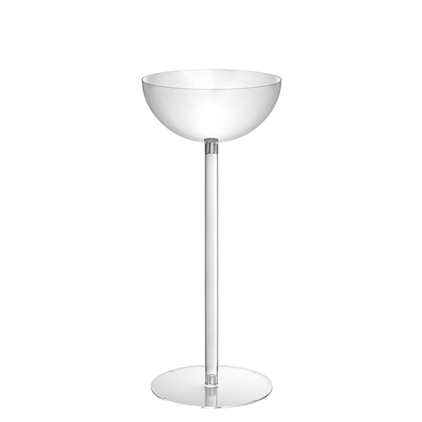 Espositore da terra con 1 semisfera contenitore - Ø 37,5 cm - altezza 90 cm - Tecnostyl