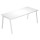 Scrivania lineare Easy - struttura bianca - gambe inclinate - 180 x 80 cm - bianco