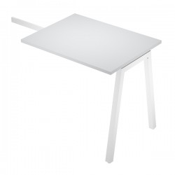 Allungo reversibile dx/sx Easy - 80x60cm - gamba inclinata - bianco