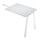 Allungo reversibile dx/sx Easy - 80x60cm - gamba inclinata - bianco