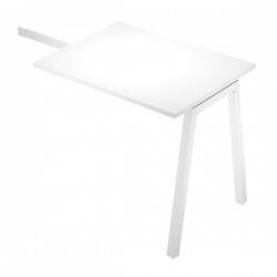 Allungo reversibile dx/sx Easy - 80 x 60 cm - gamba inclinata - grigio