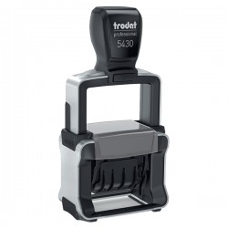 Timbro Professional datario 3 testi 5430  + RICEVUTO/PAGATO/REGISTRATO - 4 mm - autoinchiostrante - Trodat