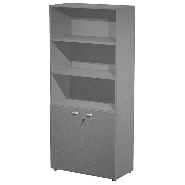 Armadio modulare - a 2 ante basse - 90 x 45,8 x 200 cm - antracite Armadio modulare - a 2 ante basse - 90 x 45,8 x 200 cm - antracite