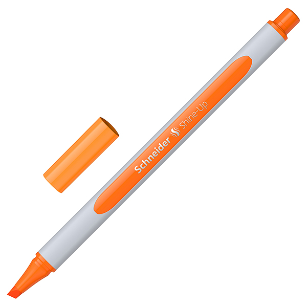 Evidenziatore Shine-Up - punta a scalpello - arancione - Schneider Evidenziatore Shine-Up - punta a scalpello - arancione - Schneider