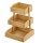 Espositore buffet - 3 piani - bamboo naturale - H 41cm - Leone